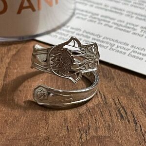 Alex and Ani sterling silver adjustable Hamsa ring